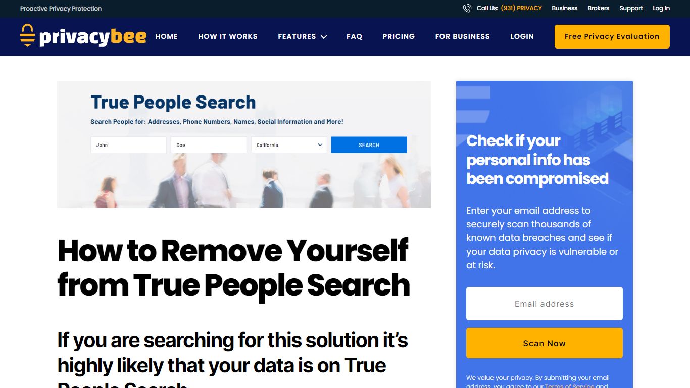 How to Remove Yourself from True People Search - Privacy Bee